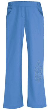 Spodnie Medyczne Pingi Dwie Kieszenie Atrapa Rozporka Jasno Niebieskie – spodnie medyczne damskie